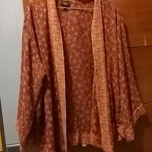 SOLD Orange Kimono Top